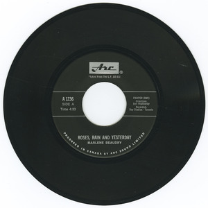 45 marlene beaudry   roses  rain and yesterday bw i'm what you'd call leavin' vinyl 01