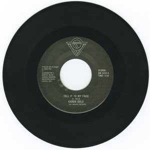 45 karen gold   tell it to my face vinyl 01