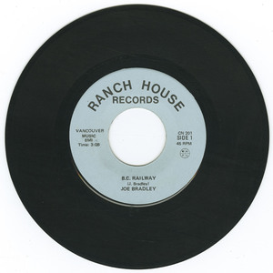 45 joe bradley   b.c. railway bw edge of night  vinyl 01
