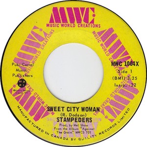 Stampeders sweet city woman mwc a v