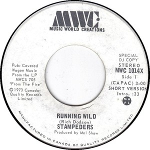 Stampeders running wild 1973 a