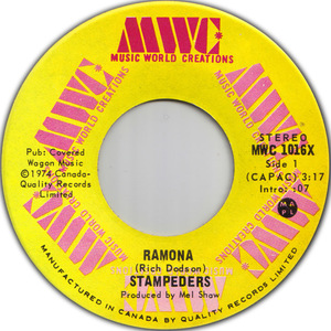 Stampeders ramona music world creations aiii