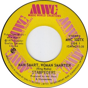 Stampeders man smart woman smarter mwc a x ii