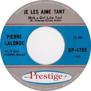 Pierre lalonde le sourire de mon amour the shadow of your smile disco prestige aii