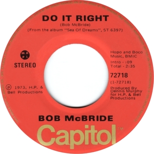 Bob mcbride do it right capitol aiii