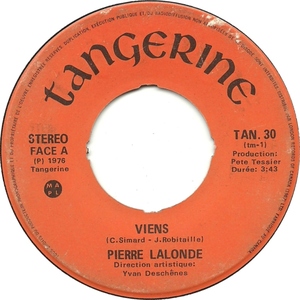 Pierre lalonde viens tangerine a