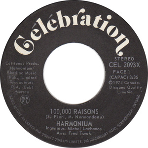 Harmonium 100000 raisons 1974