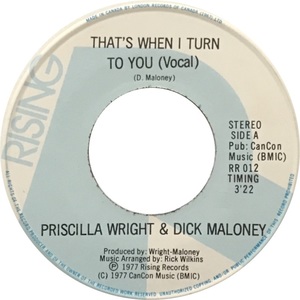 Priscilla wright and dick maloney thats when i turn to you vocal 1977 a