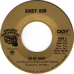 Andy kim be my baby dot golden treasures ai